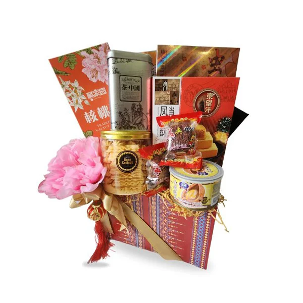 Bountiful Chinese Hamper - Festive Cookies Tea Gift