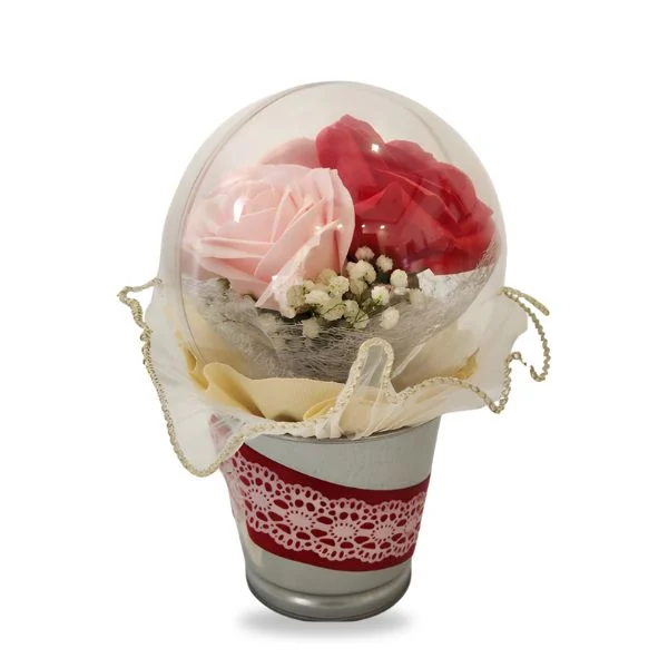 Eva Rose - Soap Flowers Bouquet Pot