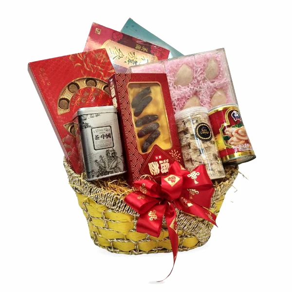 Golden Bliss Oriental Hamper - Bird Nest, Scallop, Abalone, Sea Cucumber Gift