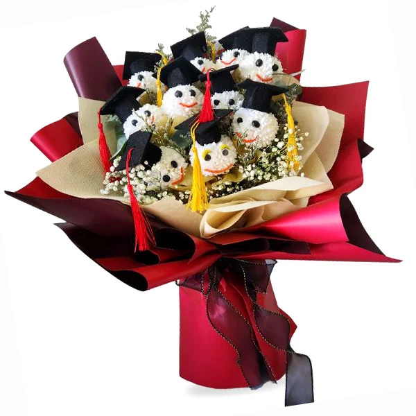 Graduating Billie - Soap Flower Graduation Bouquet