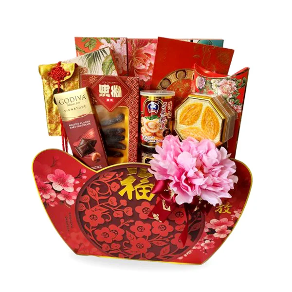 Lunar Luxe Hamper - Chinese Abalone Chcolate Oriental Gift