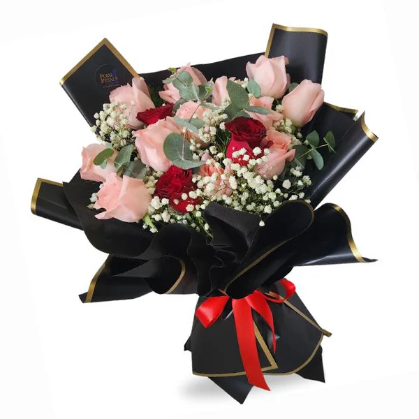 Malone Scents - Roses Soap Flowers Preserved Baby Breath Bouquet