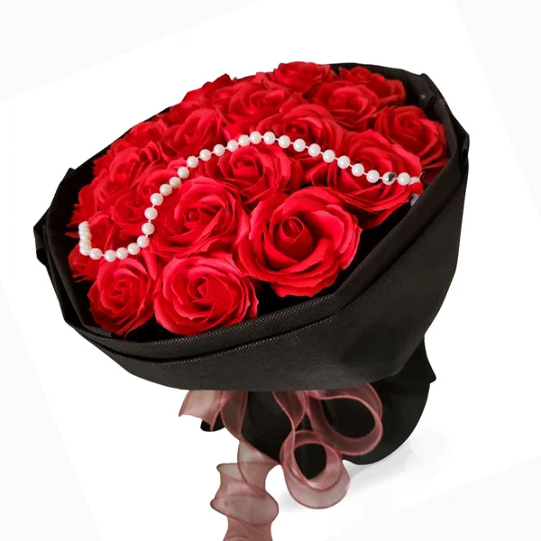 Pearly Roses - Soap Flowers Bouquet