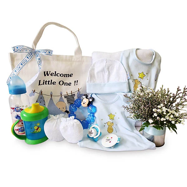 Welcome Little One - Newborn Baby Shower Tote Hamper