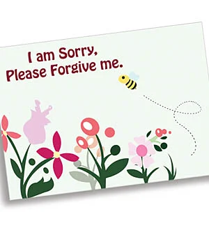 Fleur Daisy I'm Sorry Apology Card